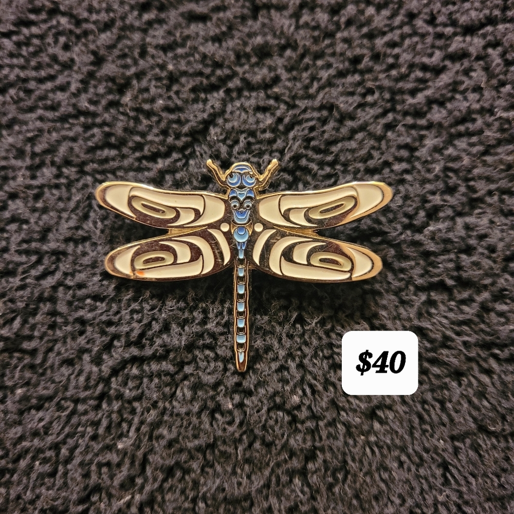 Indenigious Dragonfly Brooch ArtWork